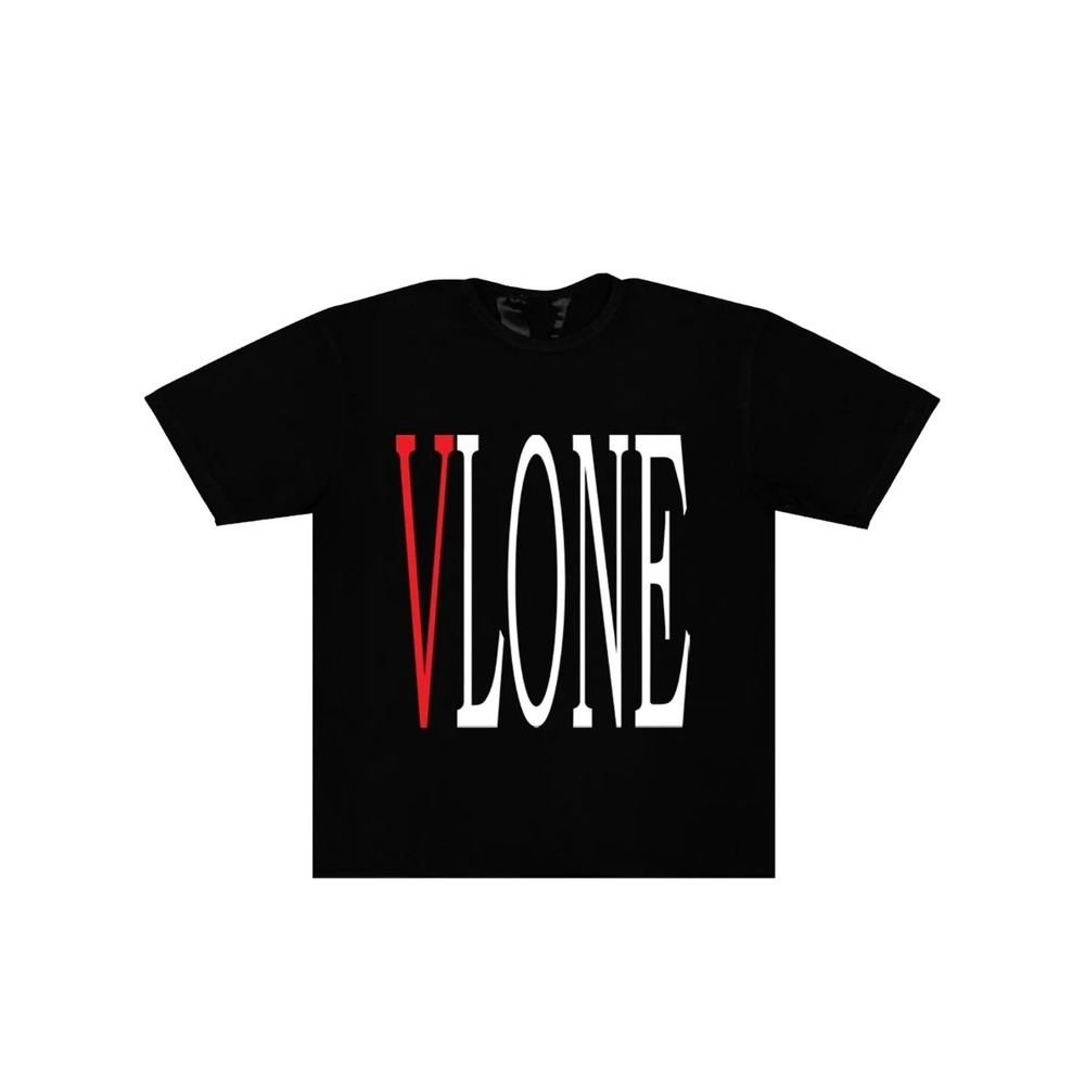 Vlone Staple T-Shirt 'Black/Red' mens Large nwot